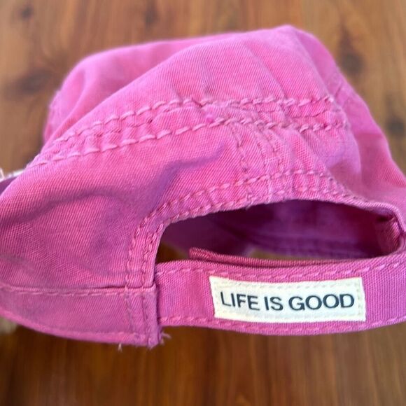 Life is Good pink military hat with camo heart - Picture 2 of 5